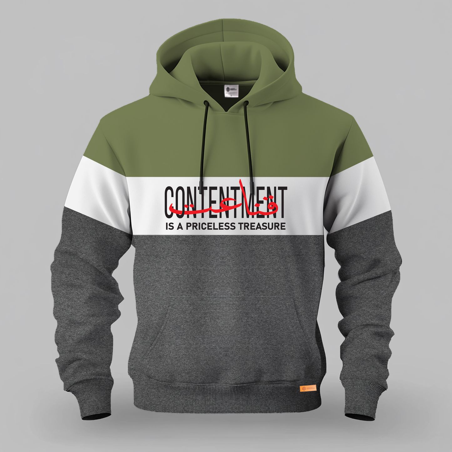 Contentment Is A Priceless Treasure | Kangaroo Hoodies | Pre Winter Sale