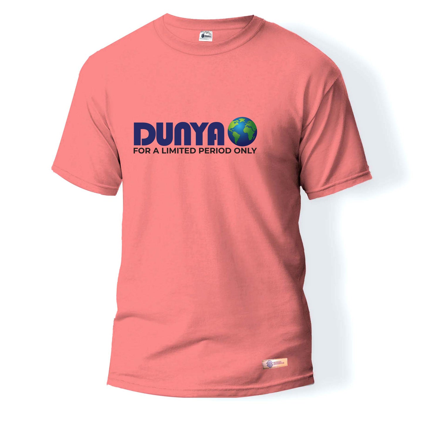 Dunya For A Limited Period Only |Pink Round Neck T-Shirt for Men