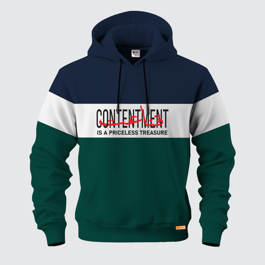 Contentment Is A Priceless Treasure | Kangaroo Hoodies | Pre Winter Sale