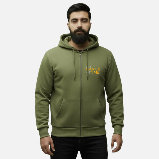 Don't Waste Your Time | Zipper Hoodie