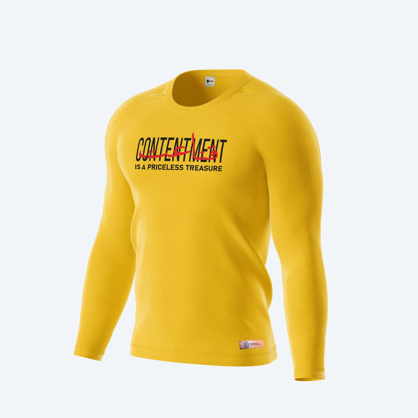Contentment is a priceless treasure Full Sleeves Shirt