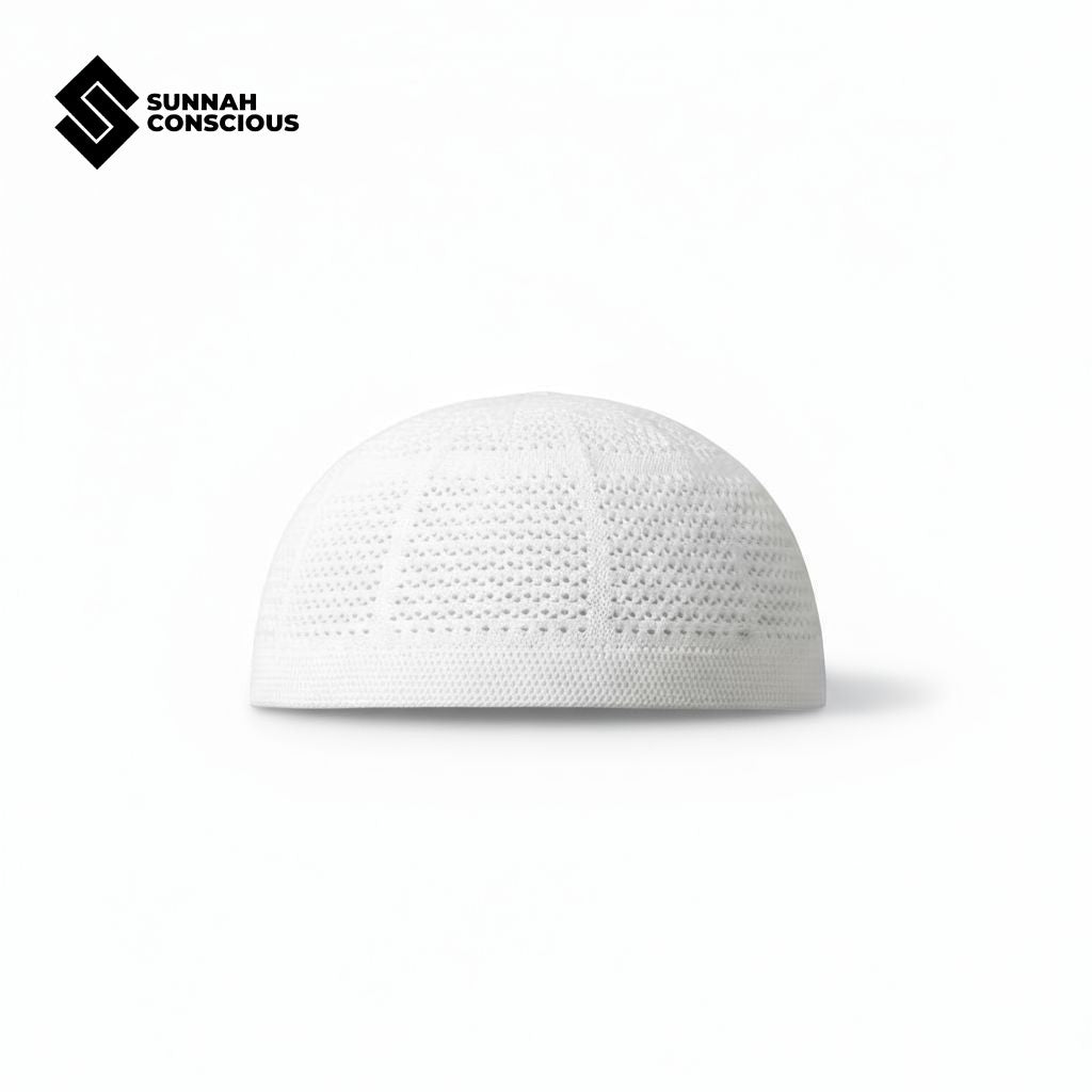 White Crochet Cap | Prayer Cap
