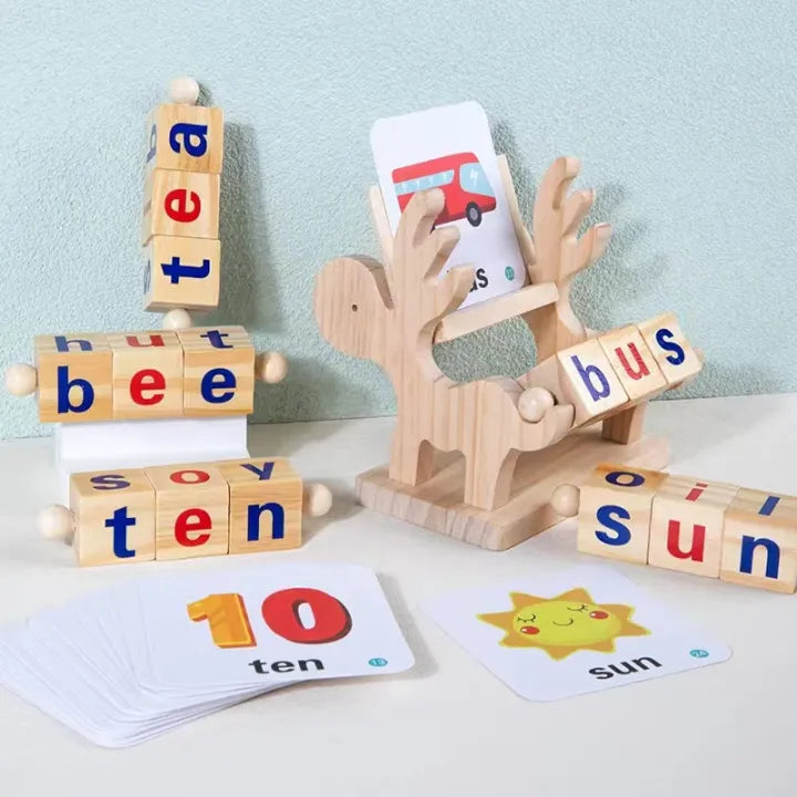 Word Cognitive Pairing Wooden Toy