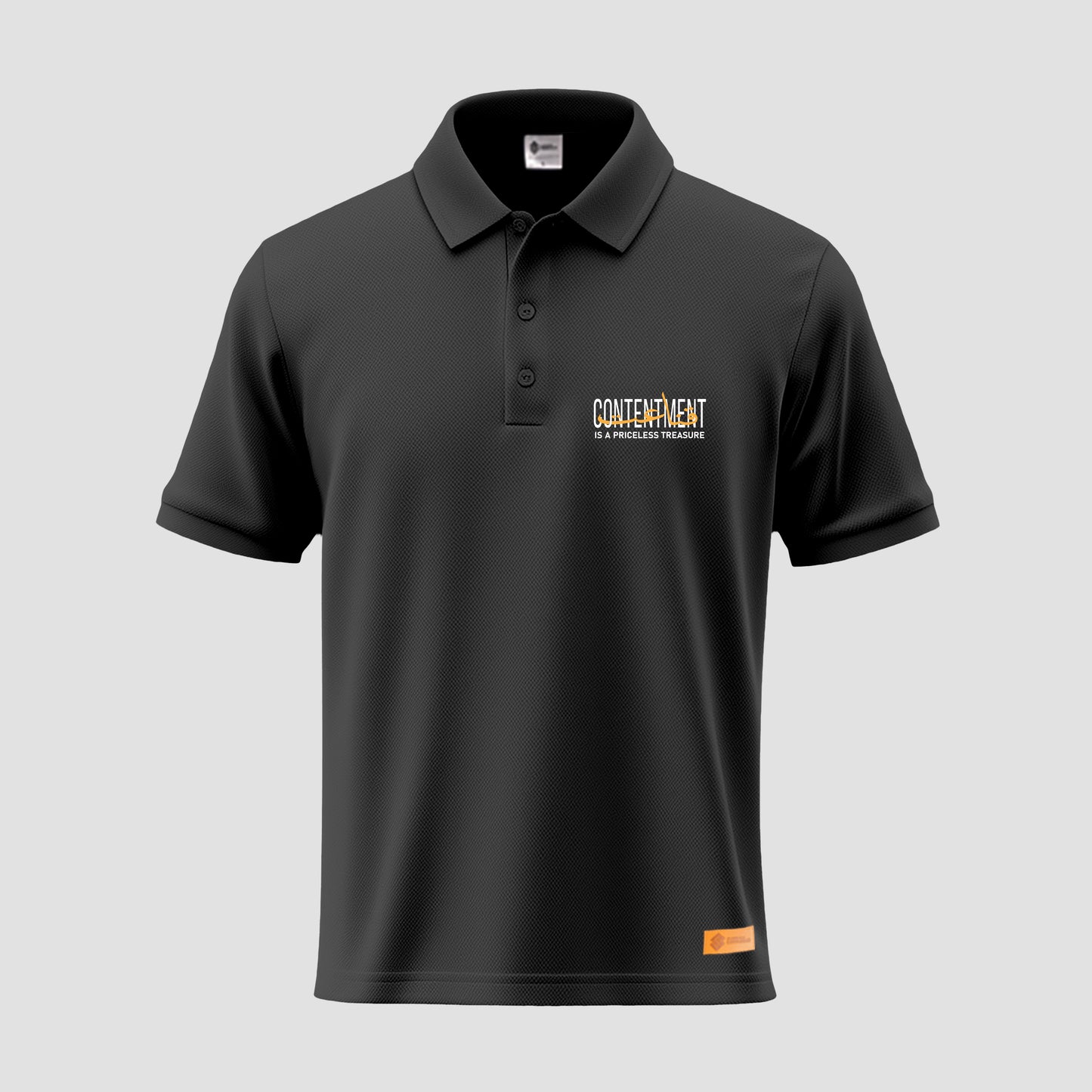 Contentment is a priceless treasure Polo Shirt