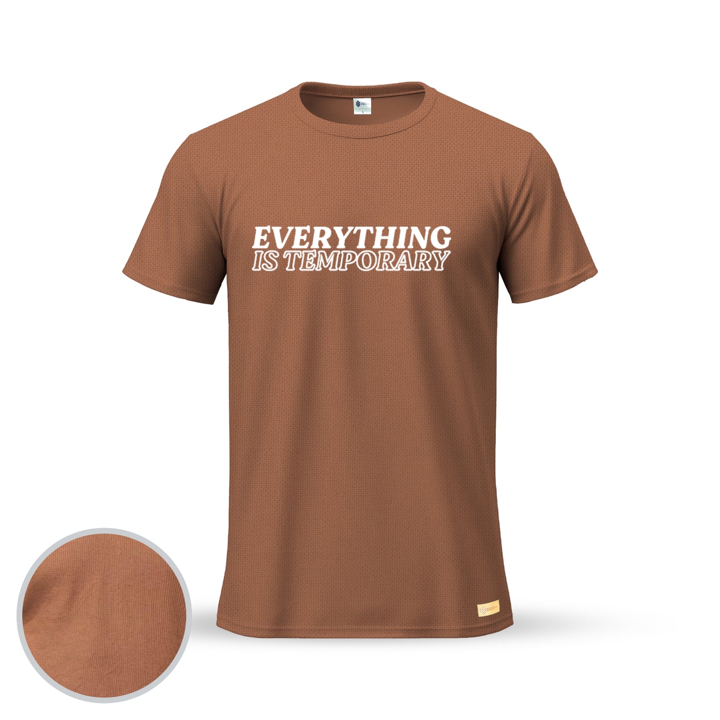 Everything is Temporary | Thermal Round Neck T-Shirt for Men