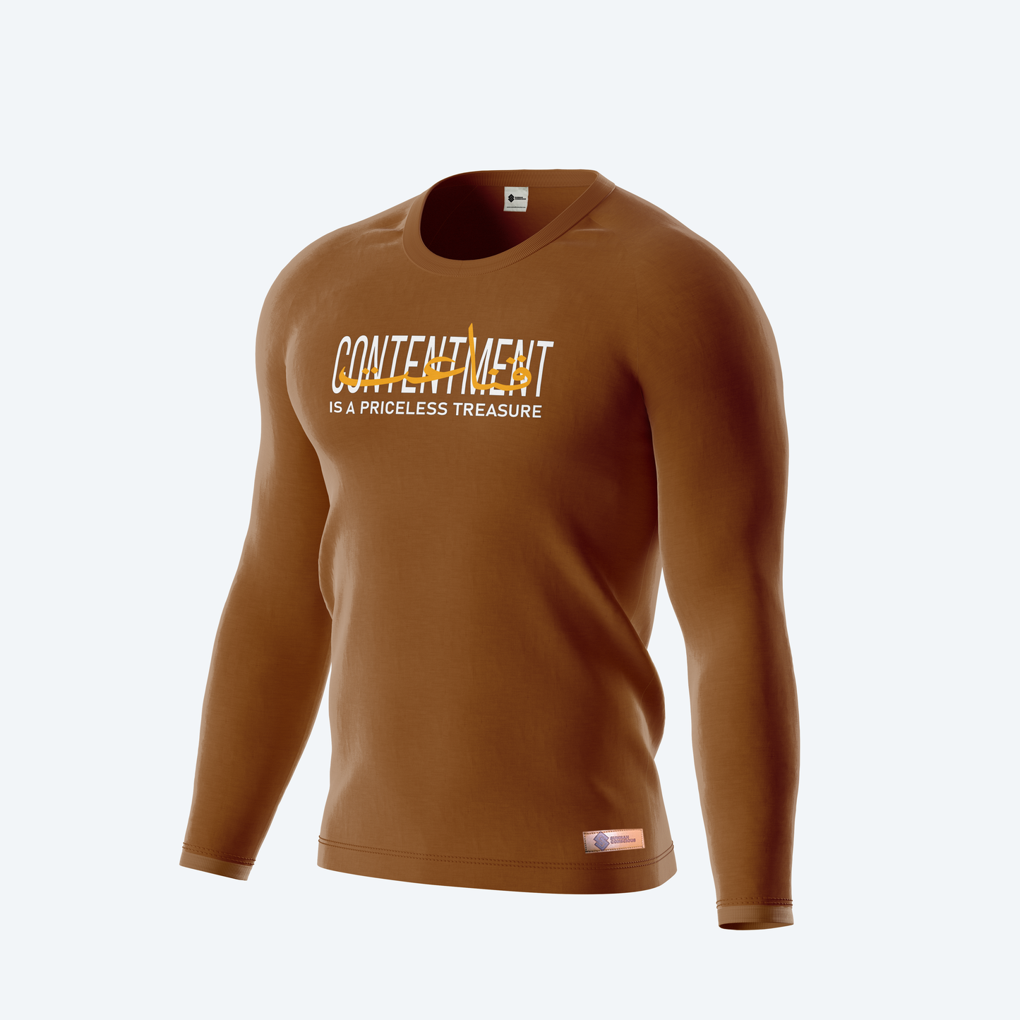 Contentment is a priceless treasure Full Sleeves Shirt