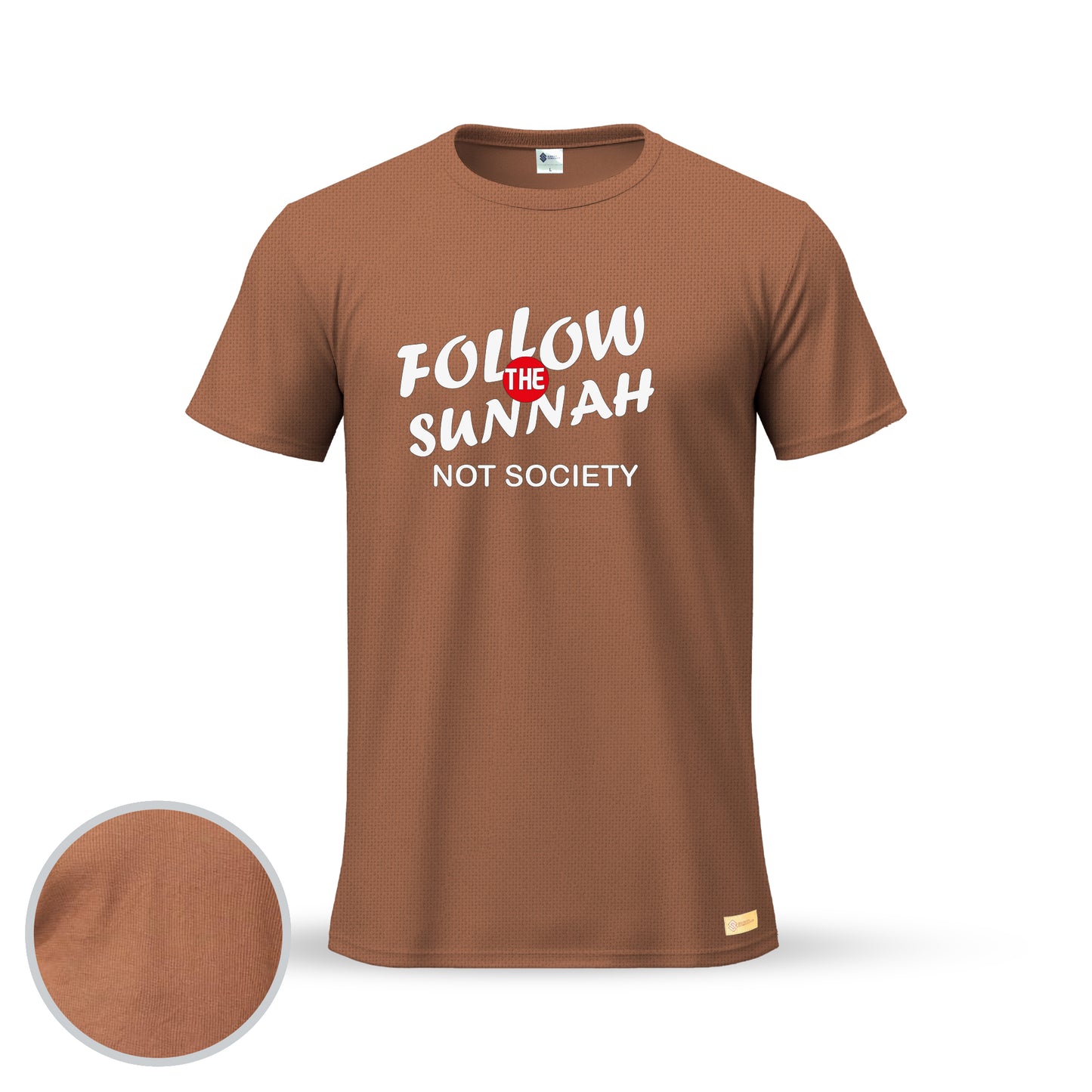 Follow The Sunnah Not Society | Thermal Round Neck T-Shirt for Men
