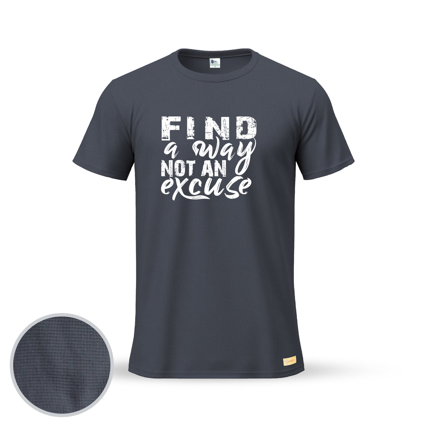 Find a Way Not an Excuse | Thermal Round Neck T-Shirt for Men