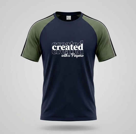 Created With Purpose | Dry Fit Round Neck T-Shirt