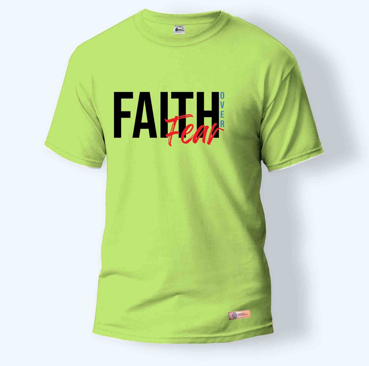 Faith Over Fear | Round Neck T-Shirt for Men