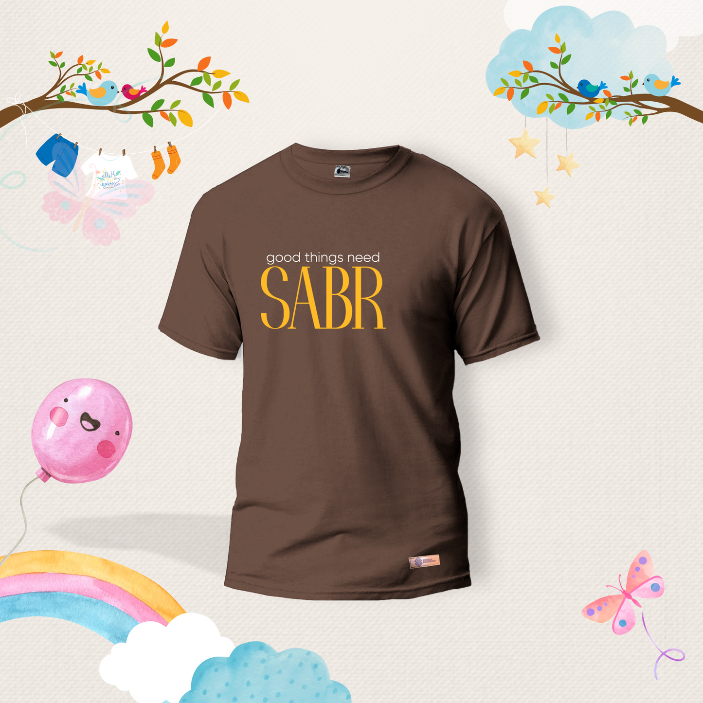 Good Things need Sabr Kids Shirts