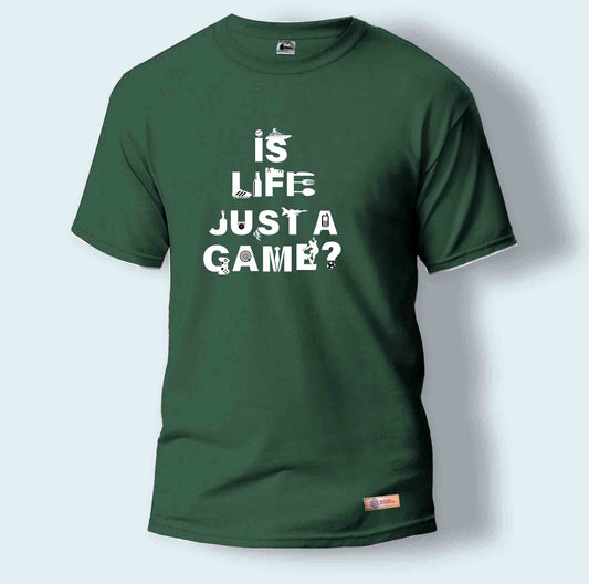 Is Life Just A Game | Round Neck T-Shirt for Men