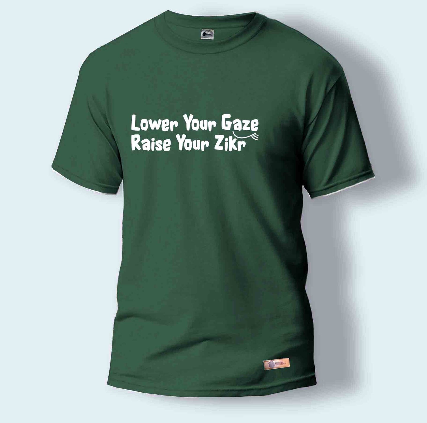 Lower Your Gaze, Raise Your Zikr | Round Neck T-Shirt for Men