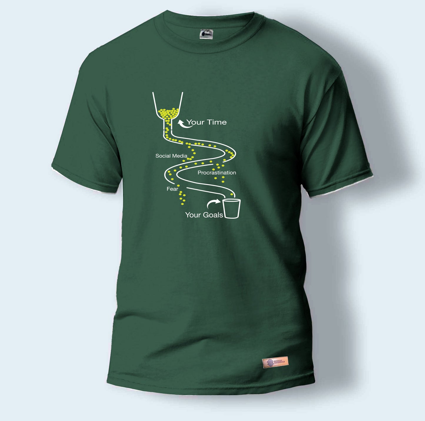 Your Time, Social Media, Procrastination, Fear and Your Goals | Round Neck T-Shirt for Men