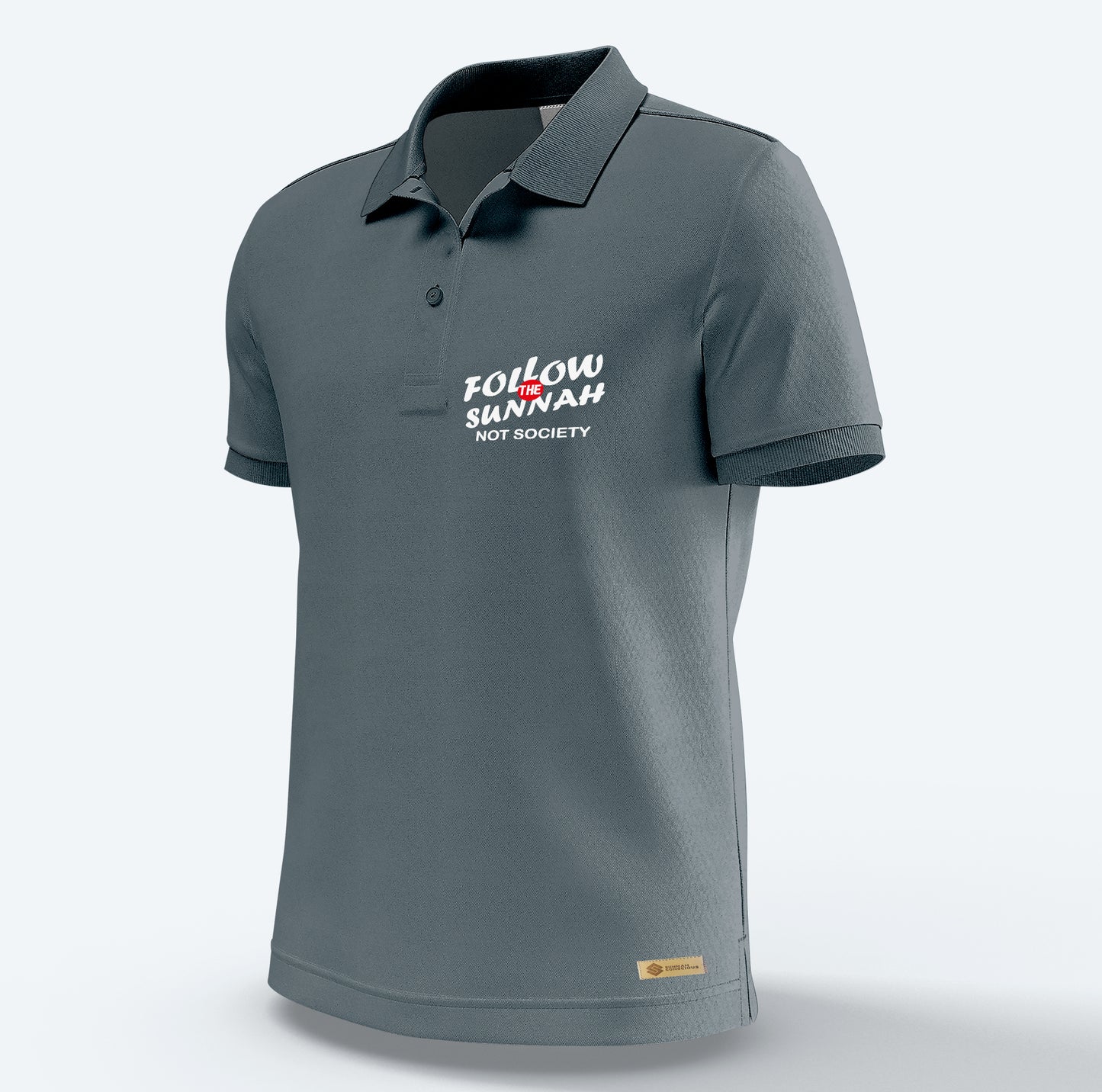 Follow The Sunnah Not Society Grey Polo Shirt