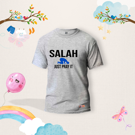 Salah Just Pray it Kids Shirts