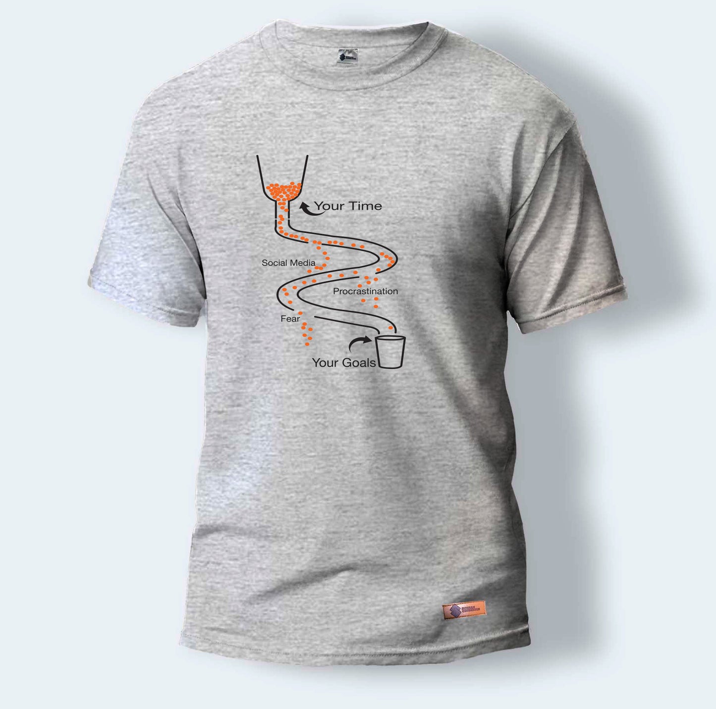 Your Time, Social Media, Procrastination, Fear and Your Goals | Round Neck T-Shirt for Men