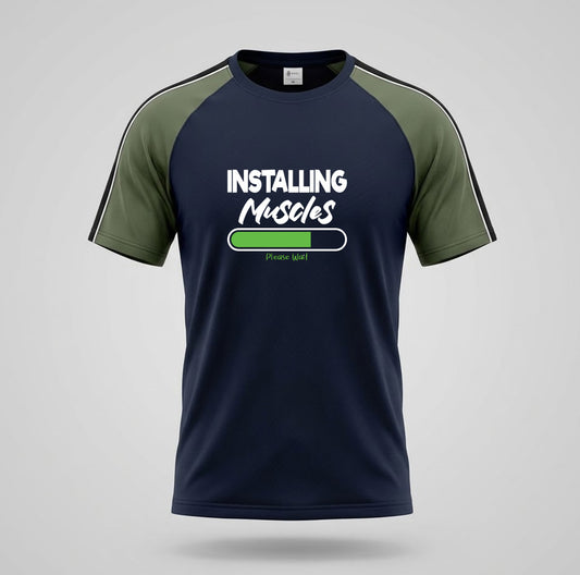 Installing Muscles | Dry Fit Round Neck T-Shirt