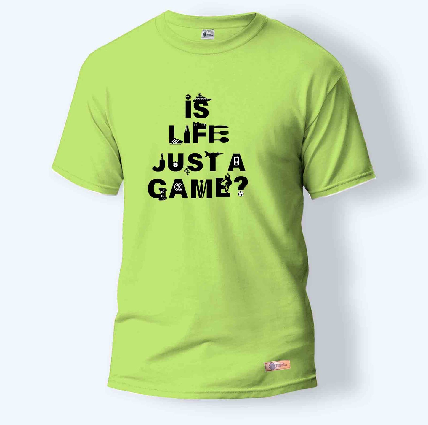 Is Life Just A Game | Round Neck T-Shirt for Men
