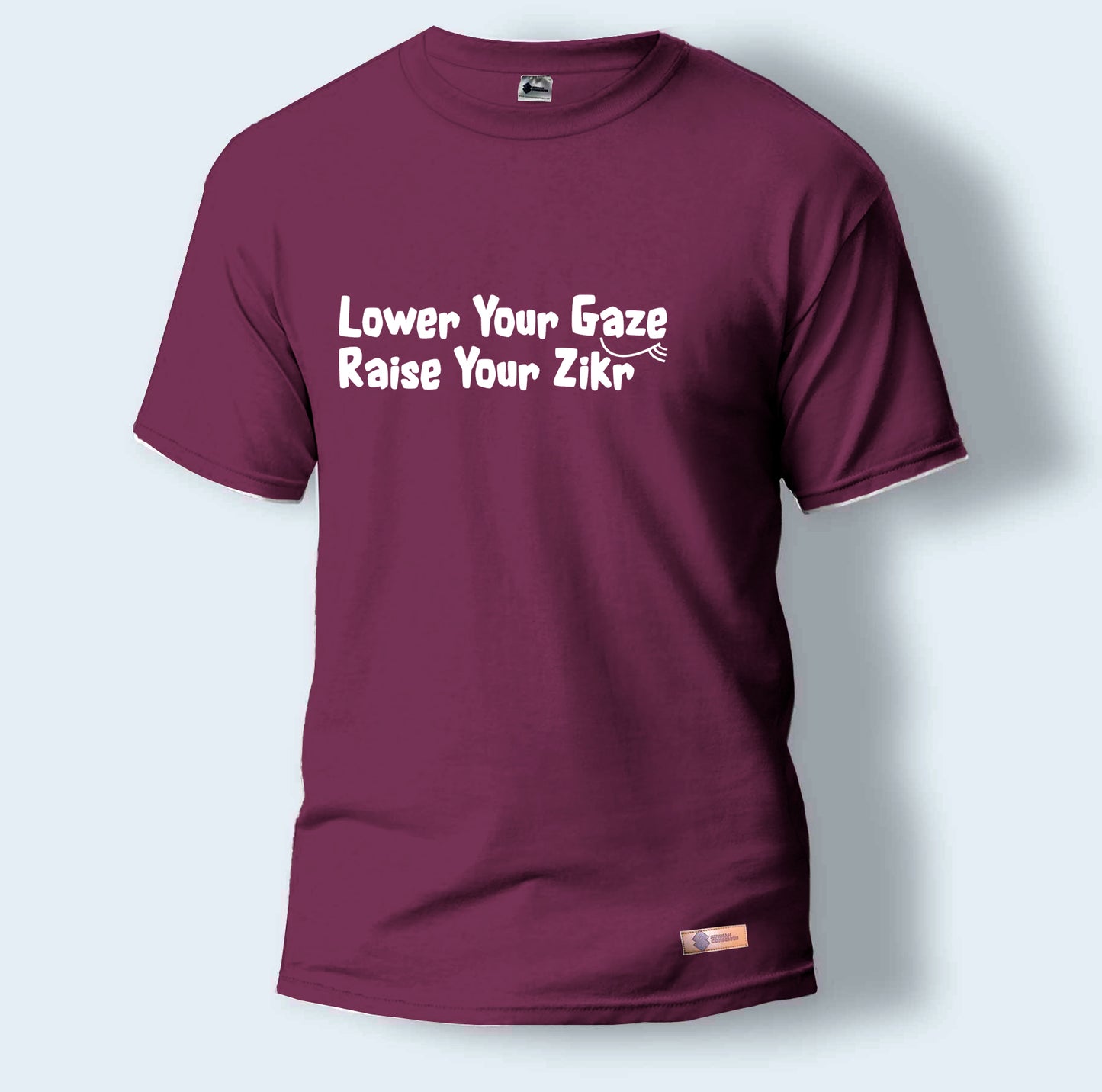 Lower Your Gaze, Raise Your Zikr | Round Neck T-Shirt for Men