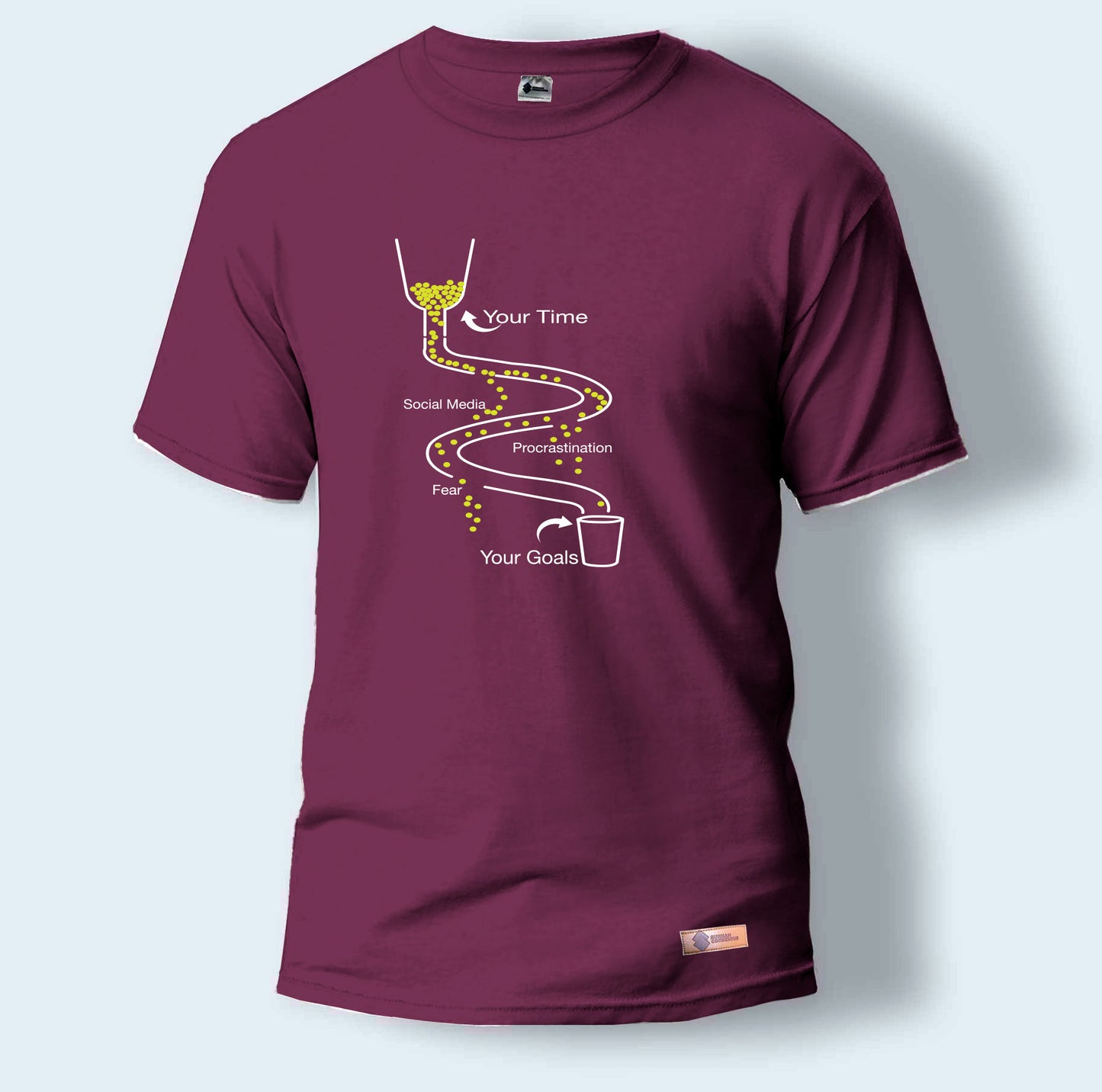 Your Time, Social Media, Procrastination, Fear and Your Goals | Round Neck T-Shirt for Men