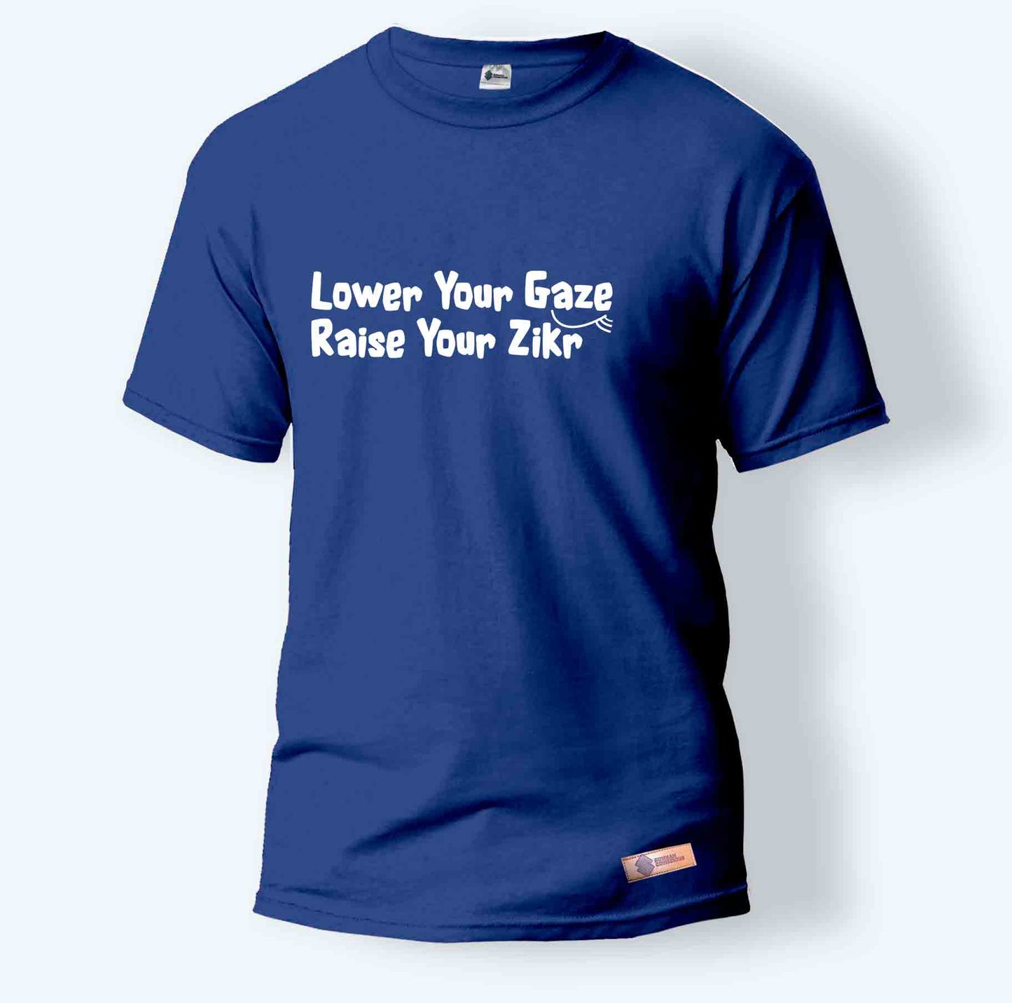 Lower Your Gaze, Raise Your Zikr | Round Neck T-Shirt for Men