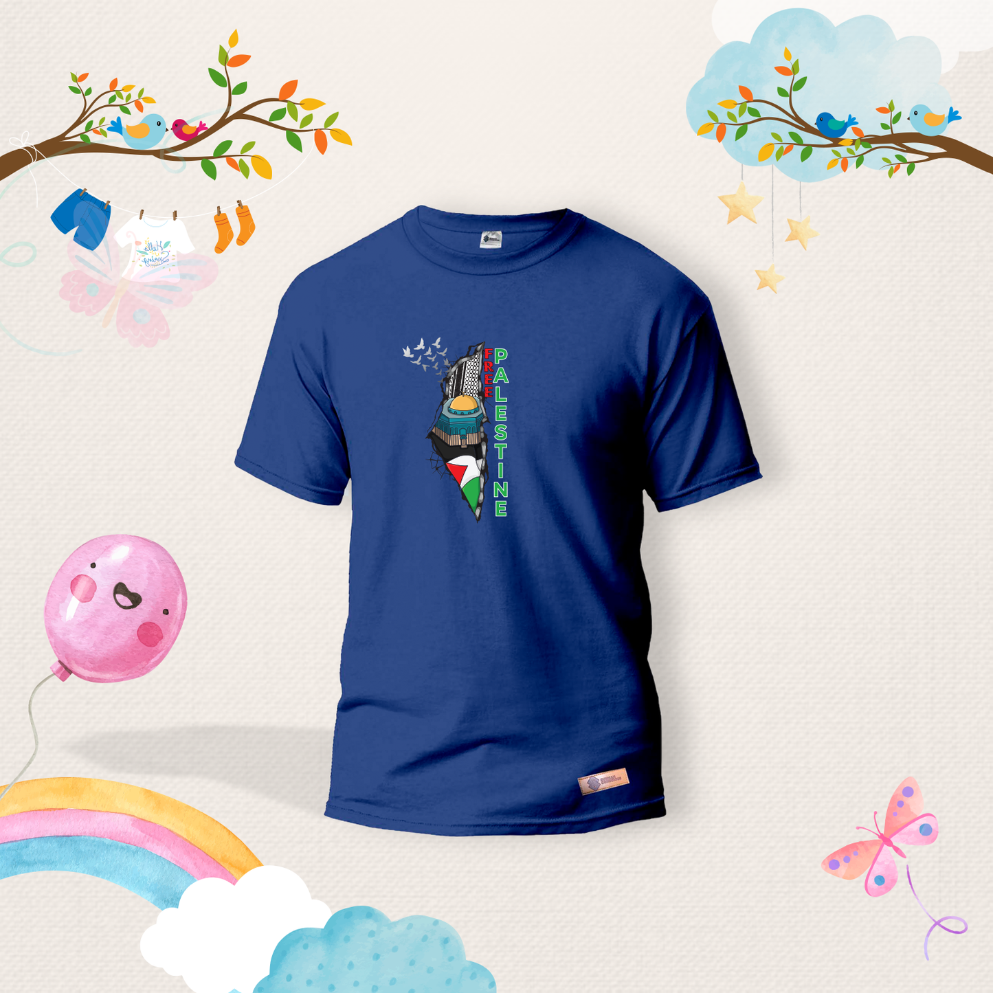 Free Palestine Kids Shirts