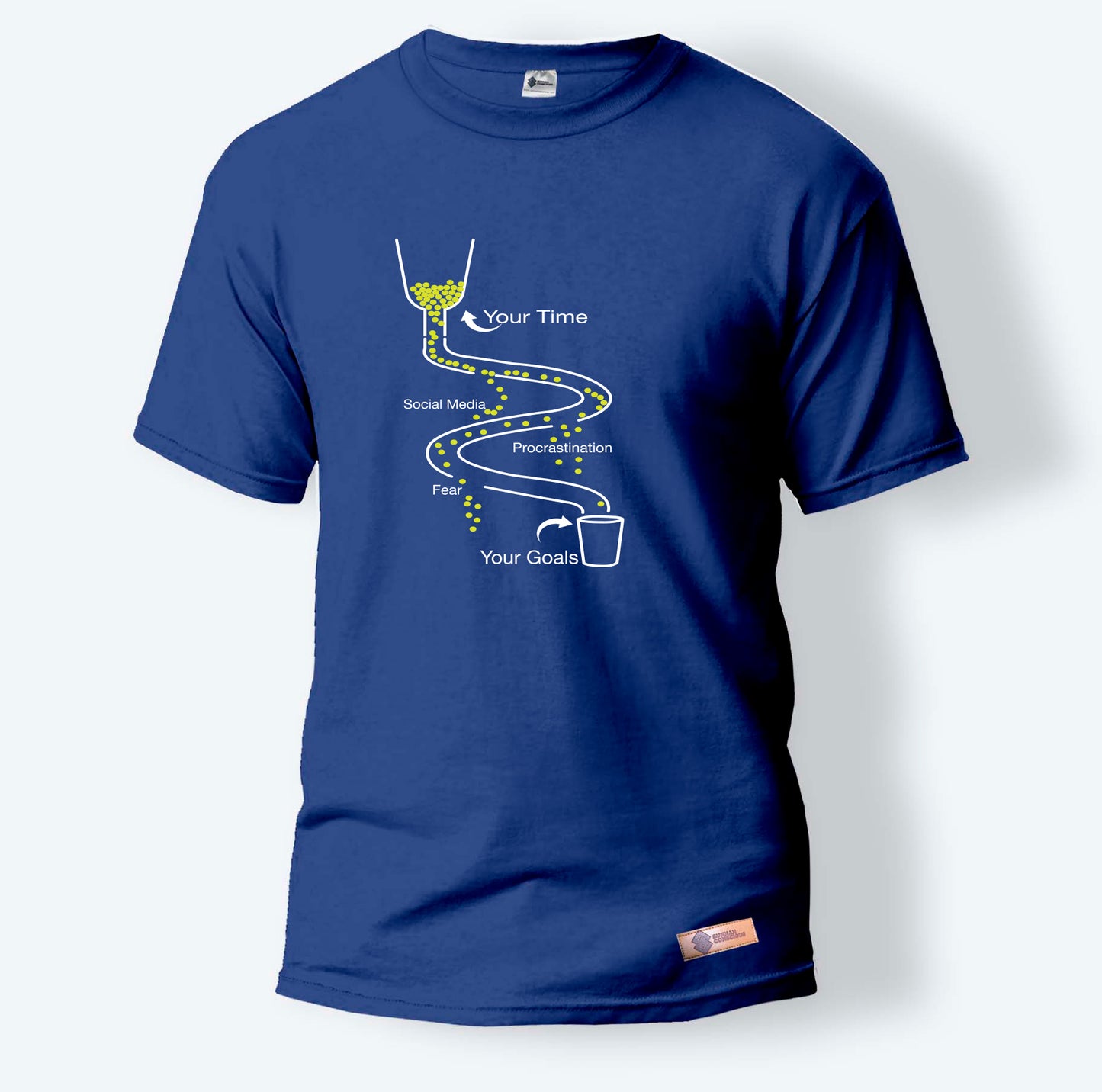 Your Time, Social Media, Procrastination, Fear and Your Goals | Round Neck T-Shirt for Men