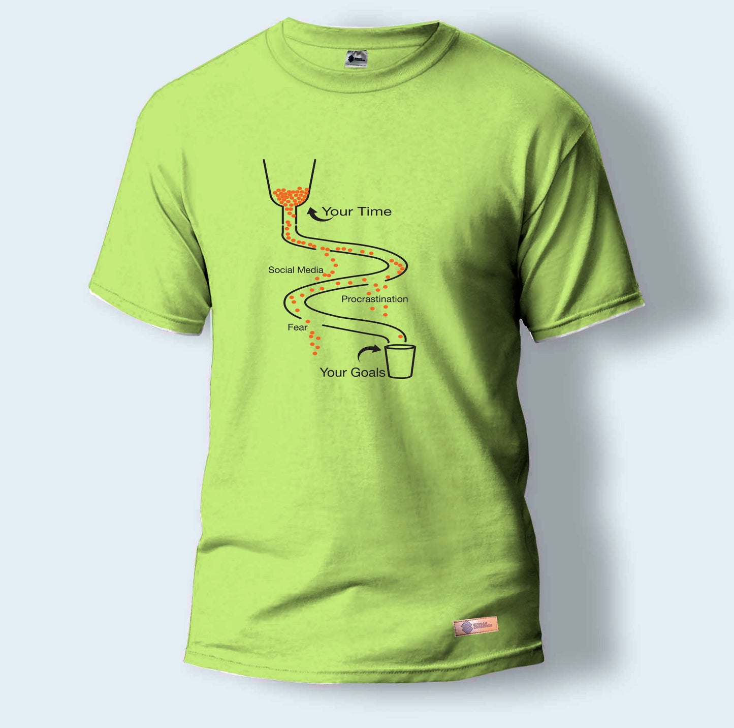 Your Time, Social Media, Procrastination, Fear and Your Goals | Round Neck T-Shirt for Men