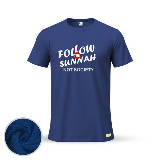 Follow The Sunnah Not Society | Thermal Round Neck T-Shirt for Men