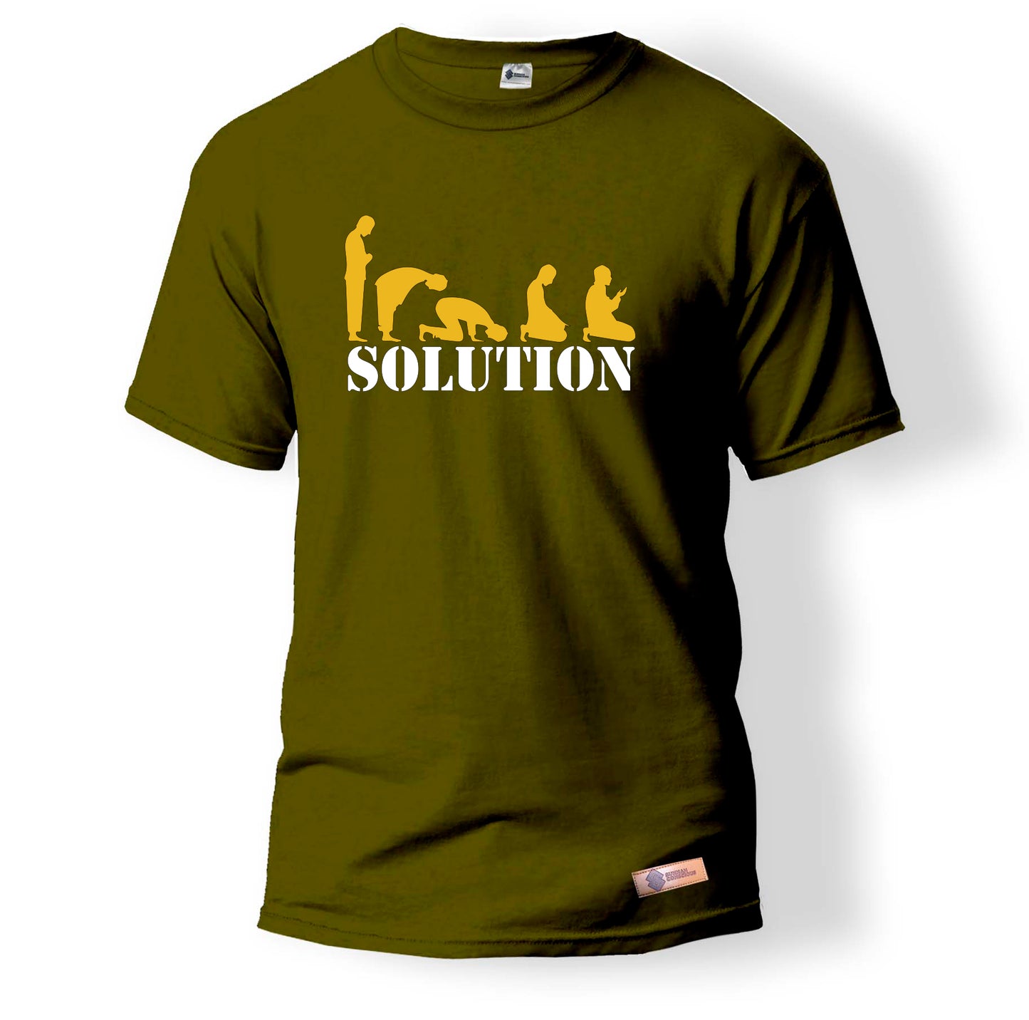 Olive Green Round Neck Shirt