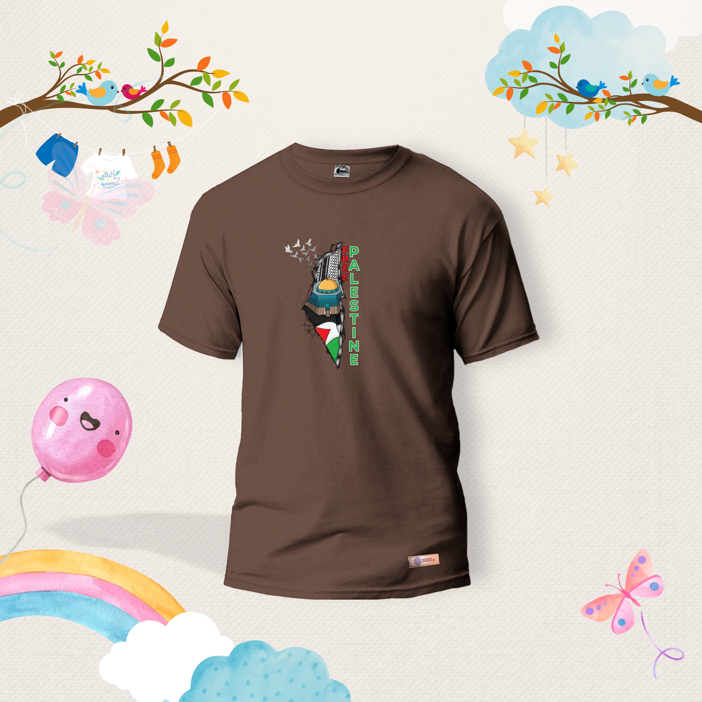 Free Palestine Kids Shirts