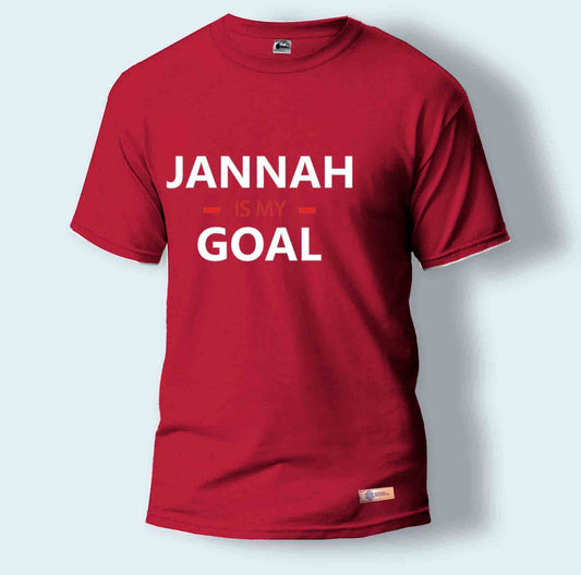 Jannah Is My Goal | Round Neck T-Shirt for Men