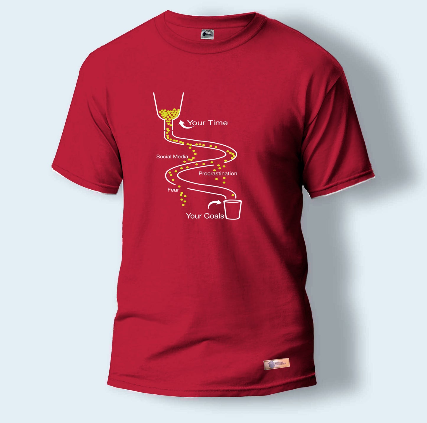 Your Time, Social Media, Procrastination, Fear and Your Goals | Round Neck T-Shirt for Men