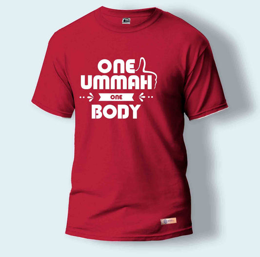 One Ummah One Body | Round Neck T-Shirt for Men
