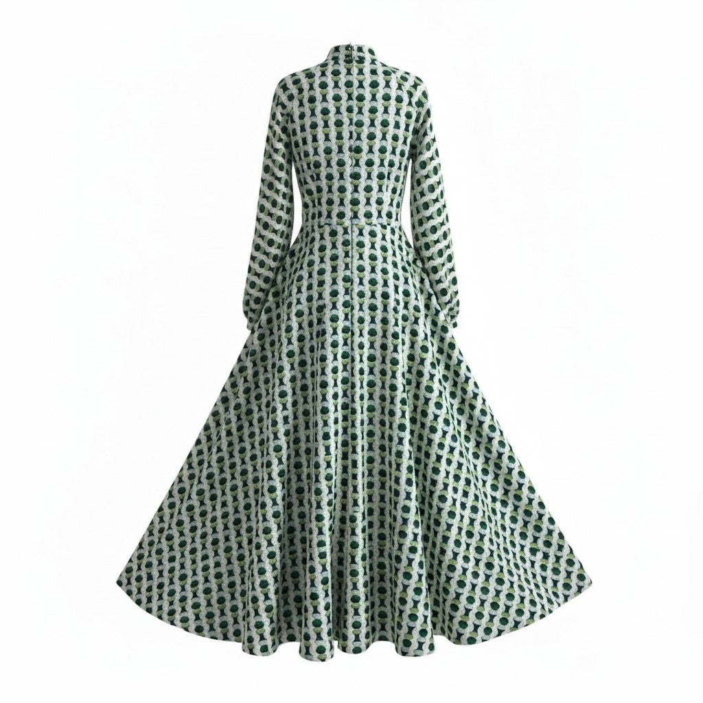 Green Flowers | Printed Abaya