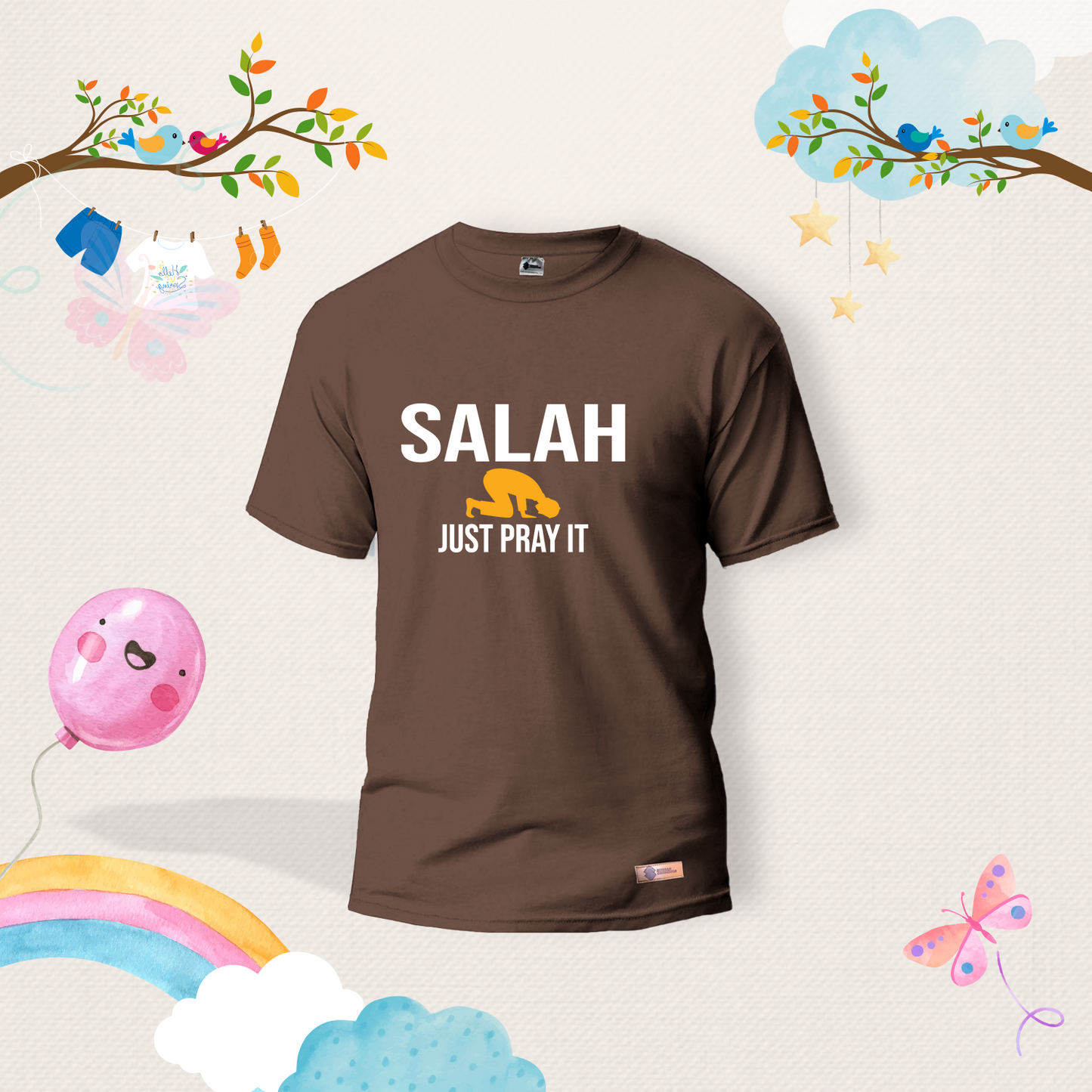 Salah Just Pray it Kids Shirts