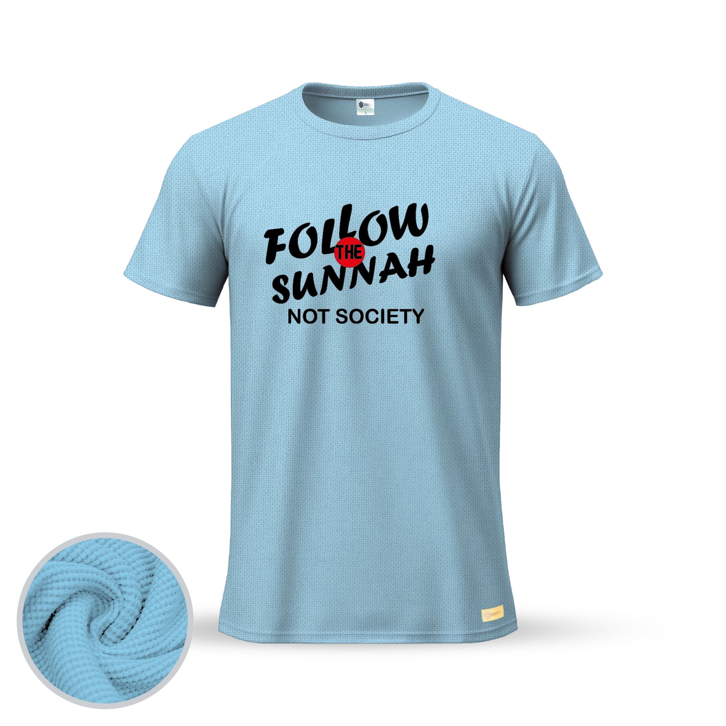 Follow The Sunnah Not Society | Thermal Round Neck T-Shirt for Men