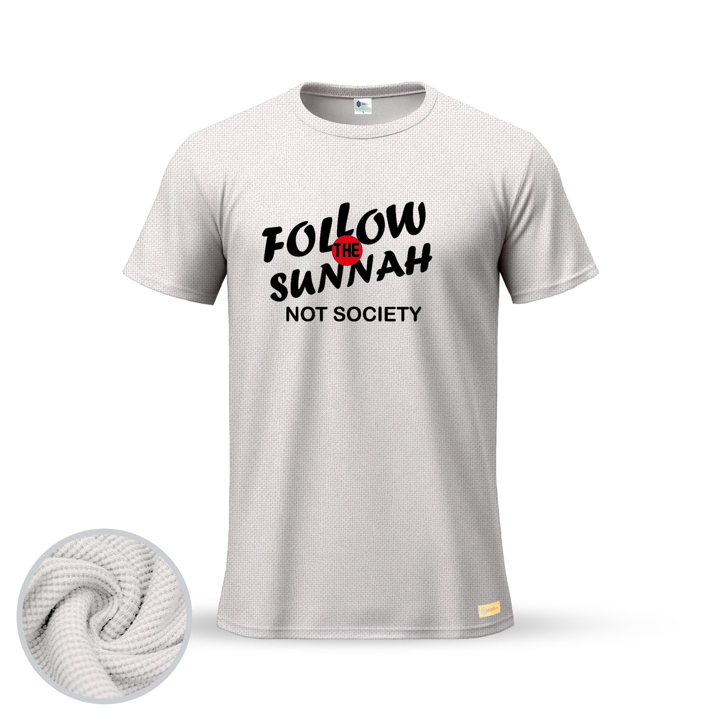 Follow The Sunnah Not Society | Thermal Round Neck T-Shirt for Men