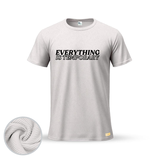 Everything is Temporary | Thermal Round Neck T-Shirt for Men