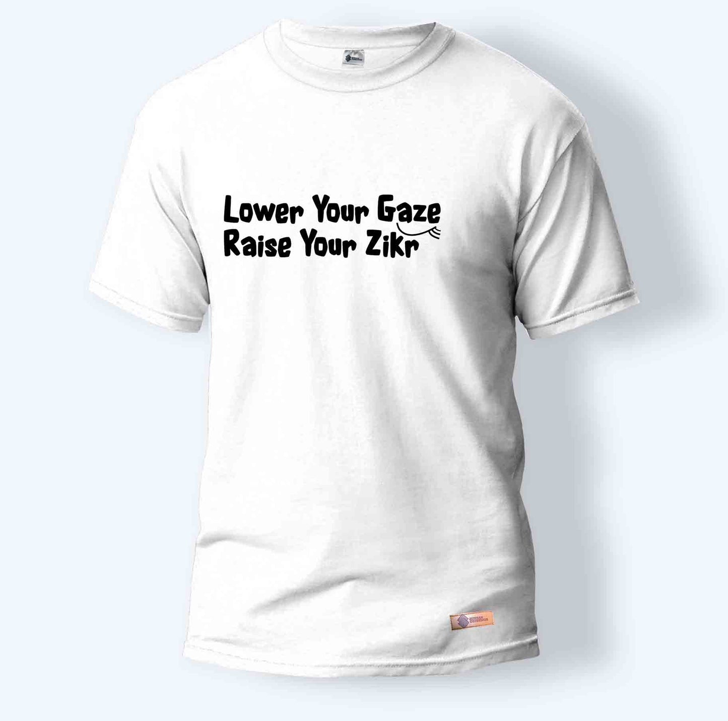 Lower Your Gaze, Raise Your Zikr | Round Neck T-Shirt for Men