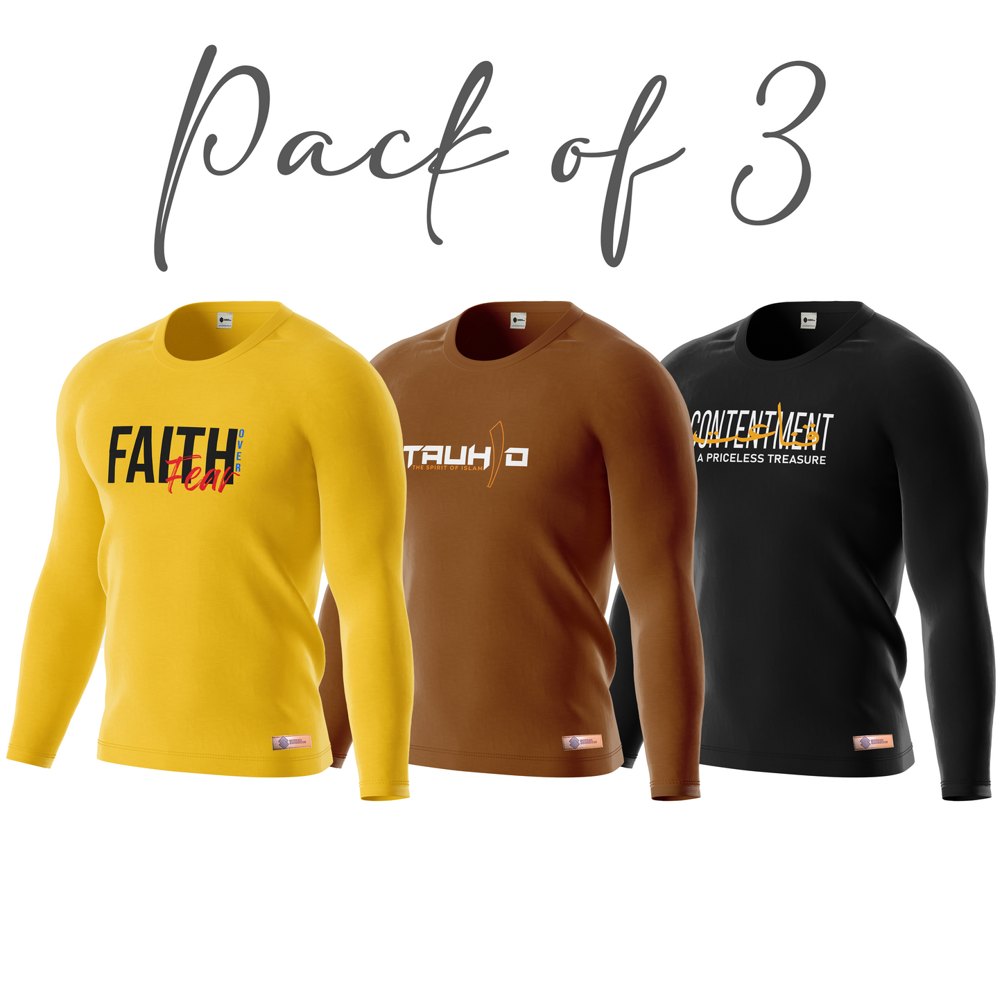 Pack of 3 Printed Full Sleeve shirts