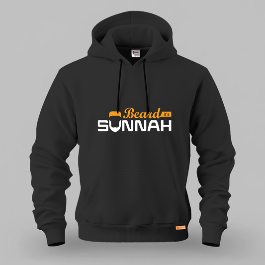 Beard Its Sunnah Kangaroo Hoodie