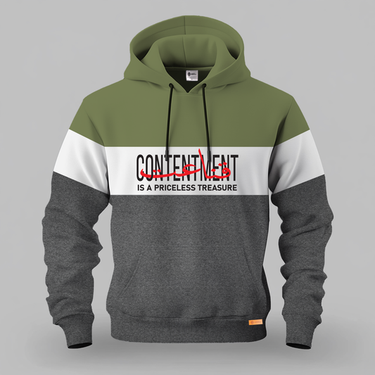 Contentment Is A Priceless Treasure | Kangaroo Hoodies | Pre Winter Sale