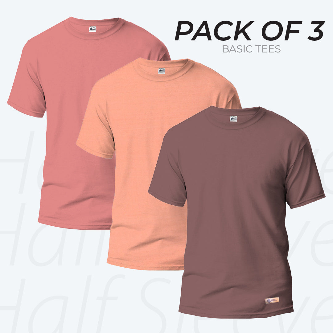 Pack of 3 Basic plain shirts