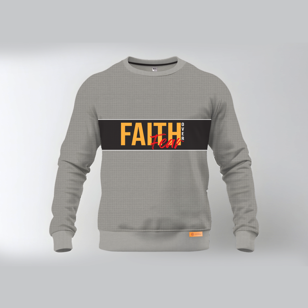 Faith Over Fear Thermal Waffle Shirt