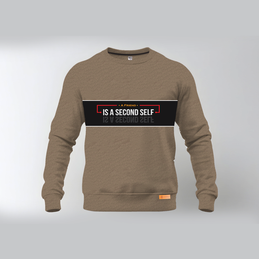 A Friend is a Second Self Thermal Waffle Shirt