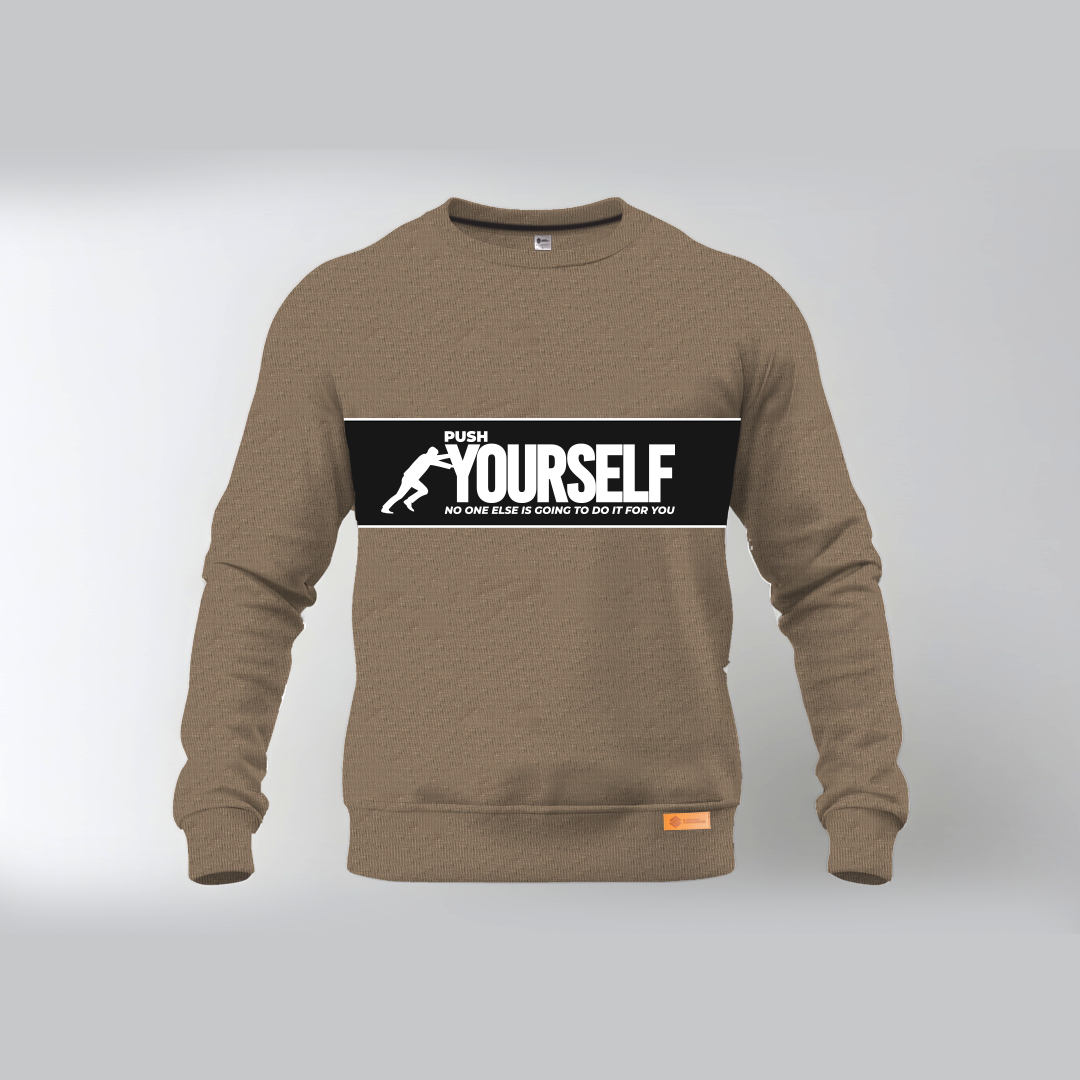 PUSH YOURSELF NO ONE ELSE IS GOING TO DO IT FOR YOU Thermal Waffle Shirt