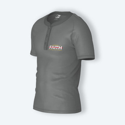 Guided By Faith Leading with Purpose Henley Shirt