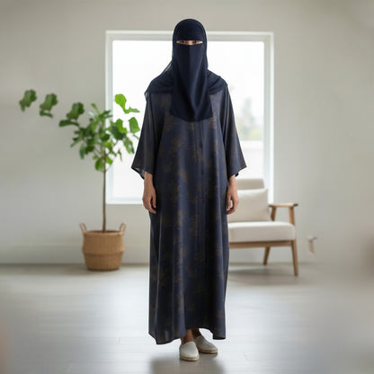 PRINTED ABAYA (FRONT OPEN)